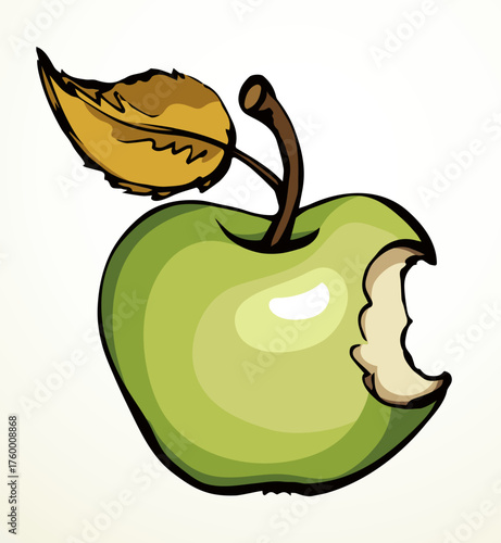 Stub from Apple. Vector drawing