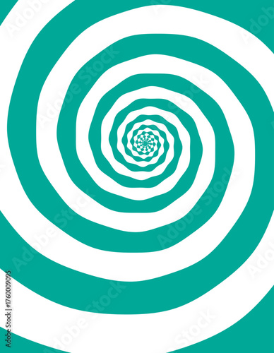 Artistic spiral shape. Vector drawing
