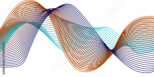 Modern digital technology design for Abstract Background. Abstract mesh glowing curved lines and modern wave design. mesh music and sound creative design.	