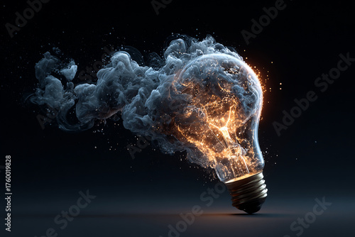 Abstract illustration representing new ideas, breakthroughs, and modern solutions.