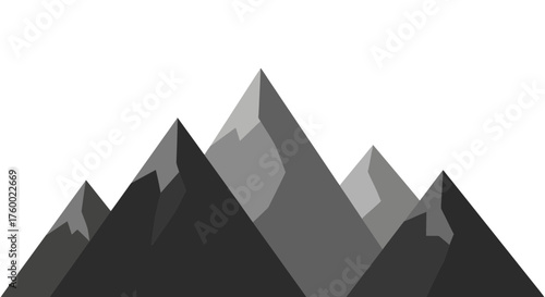 Minimalist Mountain Range Silhouette In Shades Of Gray Against A Black Background Free Download Minimalist Mountain Range Silhouette In Shades Of Gray Against A Black Background - GFXLoad