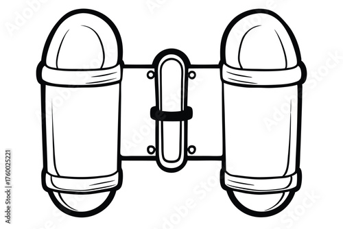 A line drawing shows a black and white illustration of vintage scuba tanks