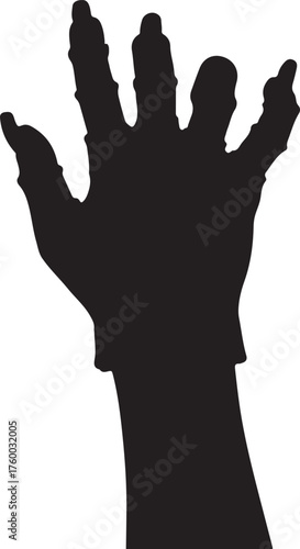 HARROR HAND ICON SILHOUETTE,HALLOWEEN