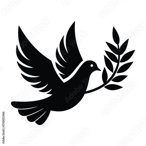 dove with peace sign