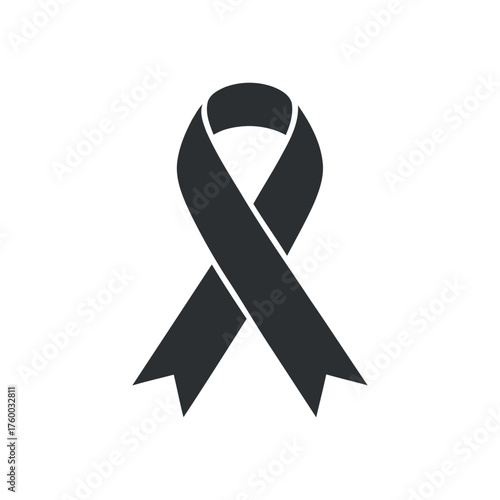 Solidarity Ribbon Symbol Hope Prevention Awareness Sign Vintage Vector Illustration Design Support For Charitable Causes and Remembrance