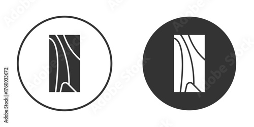 Wood board icon. filled flat sign for mobile concept. Vector graphics