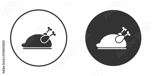 Turkey icon. filled flat sign for mobile concept. Vector graphics