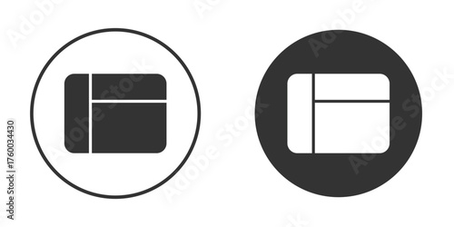 Table layout icon. filled flat sign for mobile concept. Vector graphics