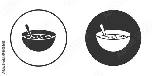 Soup icon. filled flat sign for mobile concept. Vector graphics