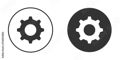 Settings icon. filled flat sign for mobile concept. Vector graphics