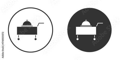Room service icon. filled flat sign for mobile concept. Vector graphics