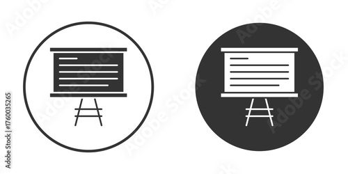 Presentation icon. filled flat sign for mobile concept. Vector graphics