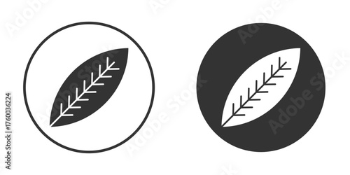 Leaf icon. filled flat sign for mobile concept. Vector graphics
