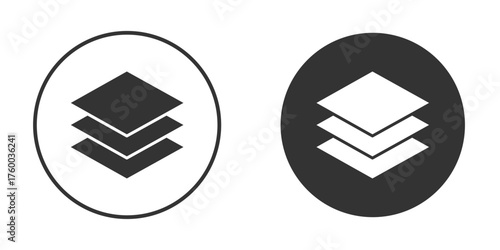 Layers icon. filled flat sign for mobile concept. Vector graphics