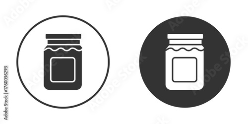 Jam icon. filled flat sign for mobile concept. Vector graphics