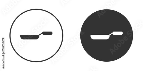 Frying pan icon. filled flat sign for mobile concept. Vector graphics
