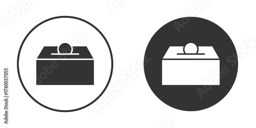 Donate icon. filled flat sign for mobile concept. Vector graphics