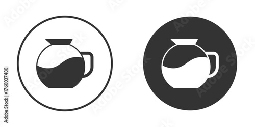 Coffee pot icon. filled flat sign for mobile concept. Vector graphics