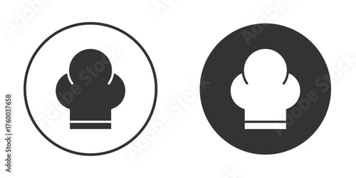 Chef hat icon. filled flat sign for mobile concept. Vector graphics