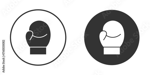 Boxing glove icon. filled flat sign for mobile concept. Vector graphics