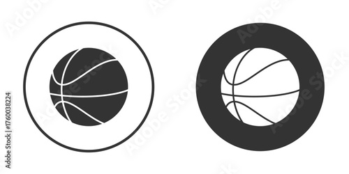 Basketball icon. filled flat sign for mobile concept. Vector graphics