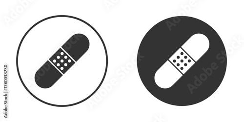 Band aid icon. filled flat sign for mobile concept. Vector graphics