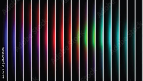 Vector art of vertical lines of vibrant colors create a modern background