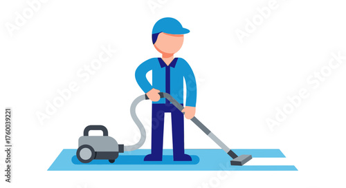 Professional Floor Cleaning and Maintenance Services Depicted in Contemporary Graphic Design