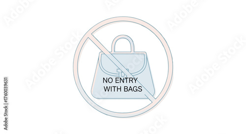 Prohibited Carrying Of Bags Within Premises, A Visual Cautionary Advisory