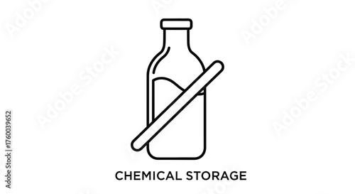 Prohibited Chemical Storage Symbol Indicating Safety and Containment Protocols