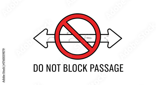 Prohibited Passage: A Visual Alert Regarding Restricted Movement And Access