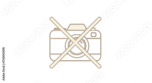 Prohibition of Photography Depicted by Iconic Photographic Equipment Representation