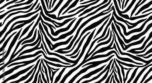 An abstract black and white zebra stripe pattern covering the entire image.