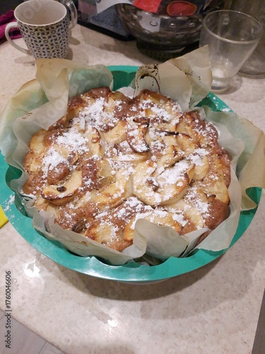 golden autumn. 
autumn apple pie with the smell of cinnamon and coffee