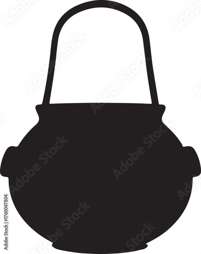 Trick-or-treat bag silhouette