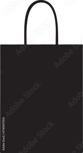 Trick-or-treat bag silhouette