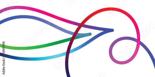 Vibrant Abstract Lines Intertwining on a Black Background. A dynamic image featuring interwoven, colorful lines in various shades of the rainbow against a solid black backdrop.