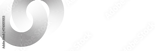 Abstract gold circle lines on dark background. Geometric stripe line art design. Modern luxury template.