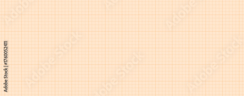 Background of orange graph paper with a precise square grid