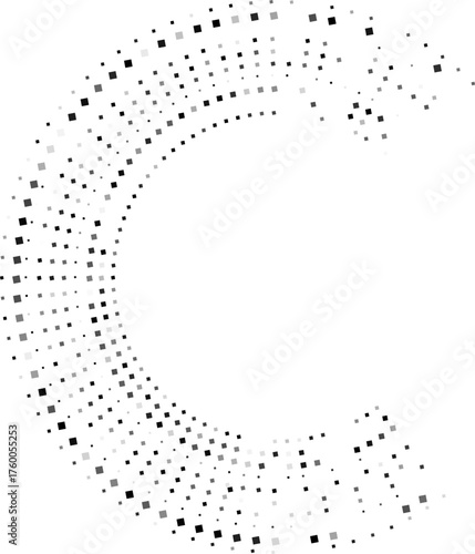 Circle built from multiple overlapping radial layers forming structured geometric depth.