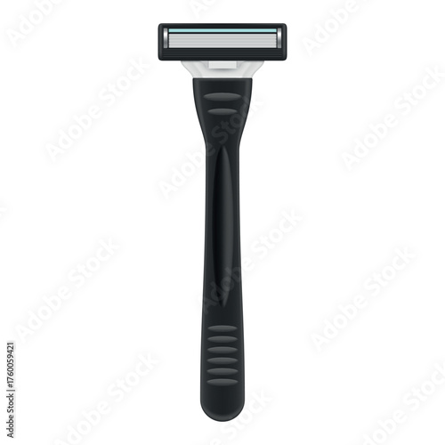 Illustration of a men s razor with an orgonomic design and a comfortable handle, ideal for a clean and smooth shave during your daily grooming routine.