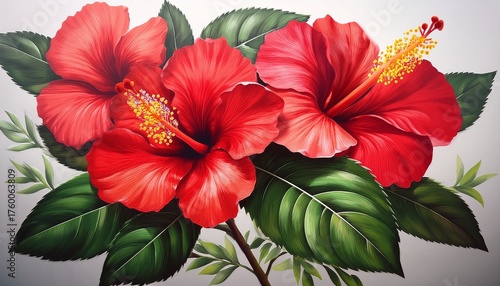 Hibiscus Flower Illustration