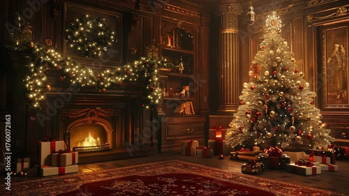 Wallpaper Mural Merry Christmas background Torontodigital.ca