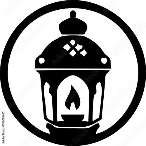 Beautiful Ramadan Light Candle Decoration with Glowing Lantern Ambience