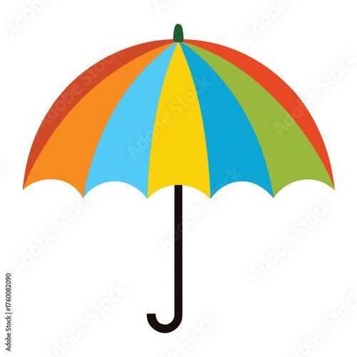 colorful umbrella vector illustration