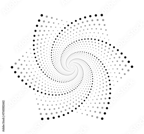 golden ration fibonacci pattern for logo icon background web graphic tattoo. vector illustration.