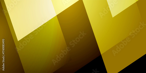 Abstract Geometric Background with Diagonal Gold, Yellow and Black Gradient Shapes. Ideal for premium branding, business presentations, digital media, website headers, or elegant design projects.
