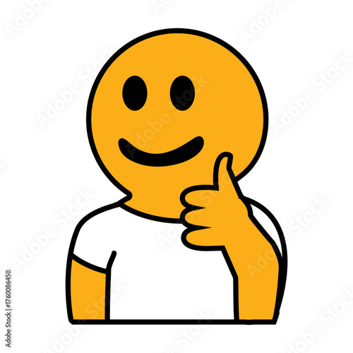 Enjoying a moment of happiness with a thumbs up
