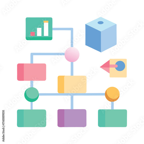 Modular Infographic Layouts Including Charts and Timelines