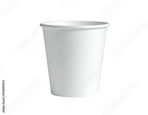Wallpaper Mural Plain white, empty, disposable paper cup isolated against a solid black background Torontodigital.ca